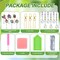 6 Pcs Diamond Art Kits Birds Diamond Wind Chimes Kit Diamond Art Suncatchers Double Sided Flower Ornaments with Crystal Pendant for Adults DIY Spring Summer Home Garden Hanging Ornament